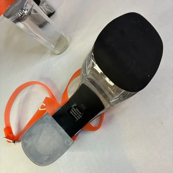 Dolls Kill Darker Wavs Coral Orange Clear Platform Sandals DW20-656 Womens 8M - Picture 9 of 16